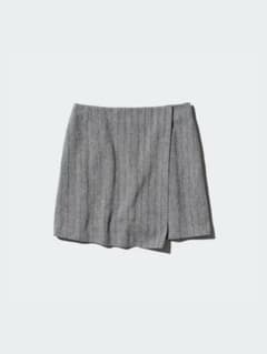 【試着のみ】UNIQLO ツイードスコート Lサイズ キュロット スカートのサムネイル