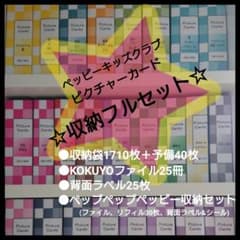 ペッピーキッズクラブ ピクチャーカード収納袋&ラベル&ファイル25冊 フルセット m44761400522_1.jpg?1749881679