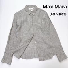 新品❣️MaxMara 麻100% ロングシャツ マックスマーラ リネン100％ マックスマーラ 42 リネン ロング シャツ 上品 高級 Max Mara - メルカリ