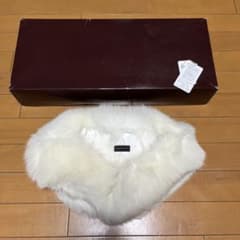 1度使用 美品 成人式 SAGA FURS シャドウフォックス 1/2ショール 