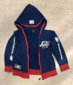 New Balance キッズ パーカー ネイビー レッドのサムネイル