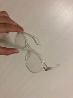 クリア 透明 眼鏡 00s レア品のサムネイル