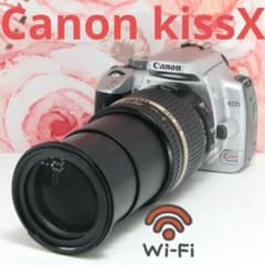 ❤スマホ転送可能❤ Canon Kiss X2＋手ぶれ補正レンズ付き♫ ❤️Canon kissX☆スマホ転送OK&遠近撮れる人気の手ぶれ補正レンズ
