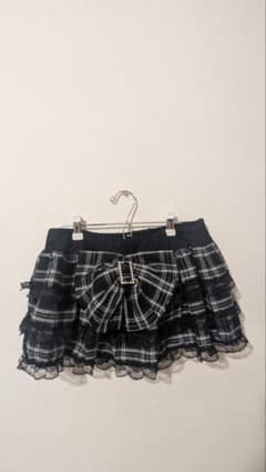 ROMWE チェック柄フリルミニスカートのサムネイル