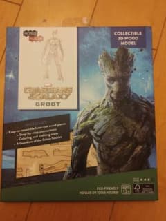 GUARDIANS OF THE GALAXY GROOT 목제 피규어