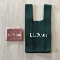 リンネル11月号付録 L.L.Bean ロゴ入りバッグ＆ポーチのサムネイル
