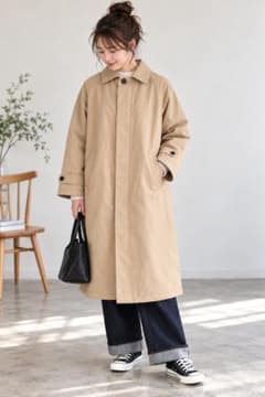 BEAMS BOY 中綿 ステンカラーコート airpack キルティング