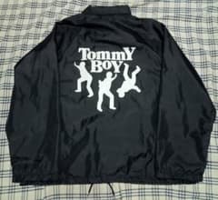 Tommy Boy Recordsタグ　ブラックナイロン コーチジャケットXLのサムネイル