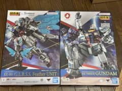 超合金 EX-001 グラスフェザー　＆　超合金 RX-78F00/E ガンダムのサムネイル