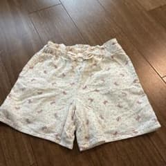 BeBe Petits Pois Vert リボン柄キュロット 120
