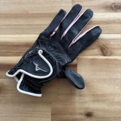【Mizuno】 【18cm 】【未使用】ゴルフ　グローブ　レディース　黒のサムネイル