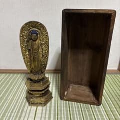 仏像 観音 大仏 神様 金色 宝珠 置物 寺院 時代物 骨董品 大日如来立像 