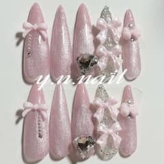 ネイル 韓国 量産型 フレンチガーリー スナ系 地雷系 ワンホン 推し