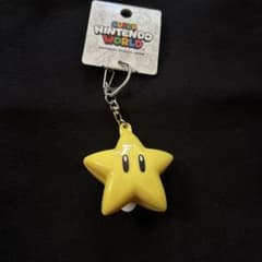 USJ限定　スーパースター 光る キーチェーン 新品 マリオ 新作 任天堂のサムネイル