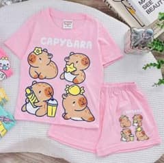 Jumping Beans カピバラ セットアップ ピンクのサムネイル