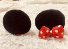 Disney ミニーマウス ヘアクリップ セットのサムネイル