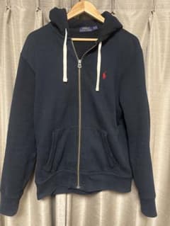 Polo Ralph Lauren ジップアップパーカー ブラック　90sのサムネイル