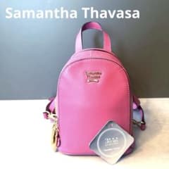 美品Samantha Thavasa サマンサタバサ レザーミニリュックピンク 