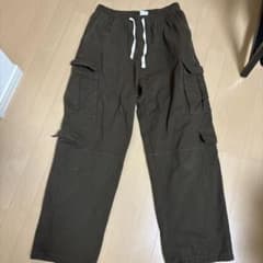 カーゴパンツ ダークブラウン ウエストゴムのサムネイル