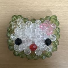 ビーズ猫の顔チャームのサムネイル