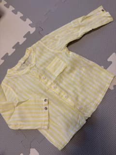 PETIT BATEAU プチバトー　長袖シャツ 18M 81cm黄色のサムネイル