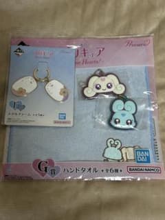 プリキュア一番くじ　ハンカチ　ラバーチャーム　メタルチャーム