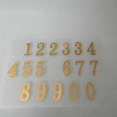数字　ナンバー　シール　ステッカー