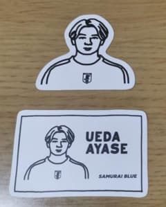 サッカー日本代表☆ステッカー2枚☆上田綺世
