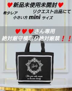 専用絶対厳守♥希少Radyちゃんminiトート黒ホワイトフレーム新品未使用未開封のサムネイル