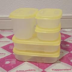 新品　Tupperware フリーザーメイト　イエロー　25個セット タッパーウェア フリーザーメイト（5個）イエロー Tupperware - メルカリ