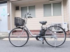 大阪府 Panasonic 電動アシスト自転車 シルバー 26インチ - メルカリ