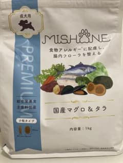 ミシュワン 成犬用ドッグフード 国産マグロ＆タラ 1kg 3個セットのサムネイル