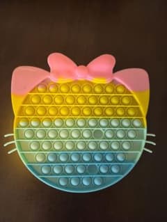 プッシュポップ 知育玩具 猫型 レインボーのサムネイル