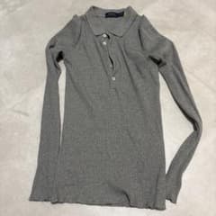 airiii様専用POLO RALPH LAUREN リブ長袖ポロシャツ グレーのサムネイル