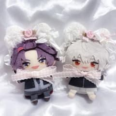 10cm　ぬい服　にじぱぺ　にじぱぺっと　ヘッドドレス ぬい服 10cm にじぱぺ にじぱぺっと ヘッドドレス セット ピンク バラ