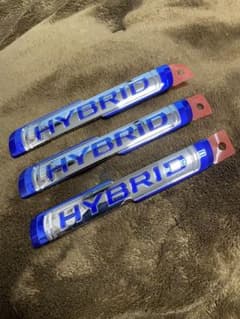 HYBRID エンブレム 3個セット ブルー スズキ車用のサムネイル