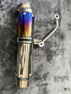 トリックスター 汎用サイレンサー マフラーエンド ステー付 - メルカリ
