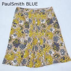 【美品】ポールスミス　膝丈　スカート　花柄　シルク100% サイズ42 Lのサムネイル