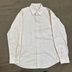 GU メンズ 長袖シャツ ペールピンクのサムネイル
