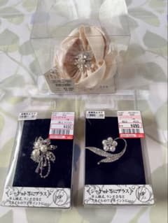 【新品】コサージュ ブローチ 3点セット フォーマル 卒入園 卒入学 式典のサムネイル