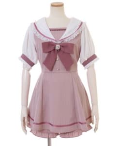 LIZ LISA セーラーカラー セットアップ ピンクのサムネイル