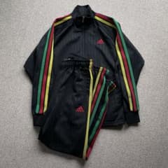 アディダス ラスタカラー セットアップ 希少 M ジャージ トラックジャケット S】00s old adidas ラスタカラー セットアップ 上下 Y2K - メルカリ