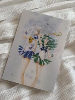 Pretty Guardian Sailor Moon Exhibition Postcard Sailor Uranus &Neptune