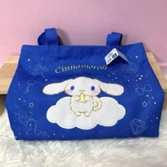 Cinnamoroll シナモン 刺繍トートバッグ 青のサムネイル