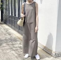 【Spick & Span】天竺アメスリロングワンピース　36　コットン100%のサムネイル