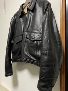 AERO LEATHER Coレザーフライトジャケット ボアライナー付 ブラック AERO LEATHER Coレザーフライトジャケット ボアライナー付 ブラック