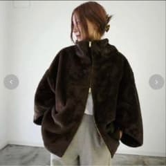 しまむら hideka ジップファーブルゾン L ブラウン ジャケット コート