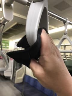 感染防止　タッチレス　つり革・買い物カゴ用　コロナ　つり革のサムネイル