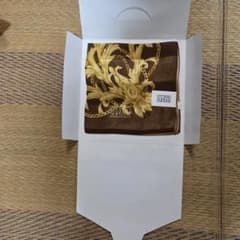 [タグ付未使用]]スカーフシルク風 ブラウンLUCIANO SOPRANIのサムネイル