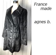 90s archive アニエスベー フランス製 カシミア混 ロングコート/2 90s～ agnes b. フランス製 パイルファー ダブルロングコート 2 - メルカリ